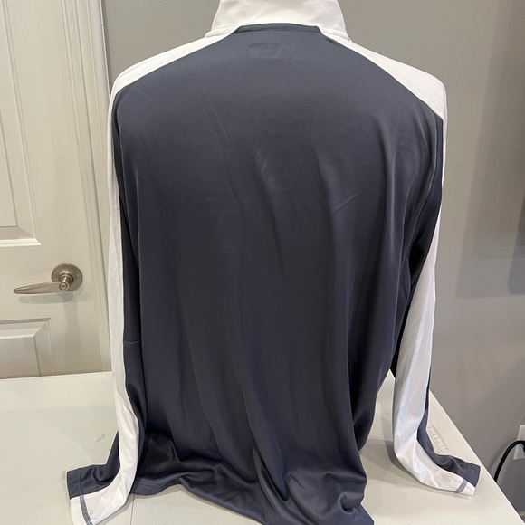 Adidas 1/4 zip athletic pull over performance long sleeve - Picture 2 of 3